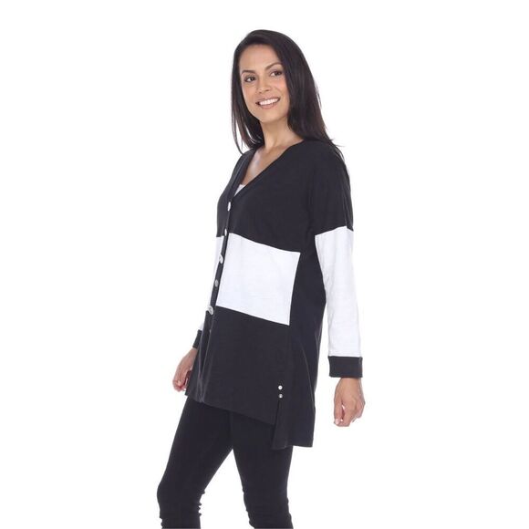 Neon Buddha Lightweight ‘Share Your Story’ Colorblock Cardigan Size Small - Picture 4 of 11